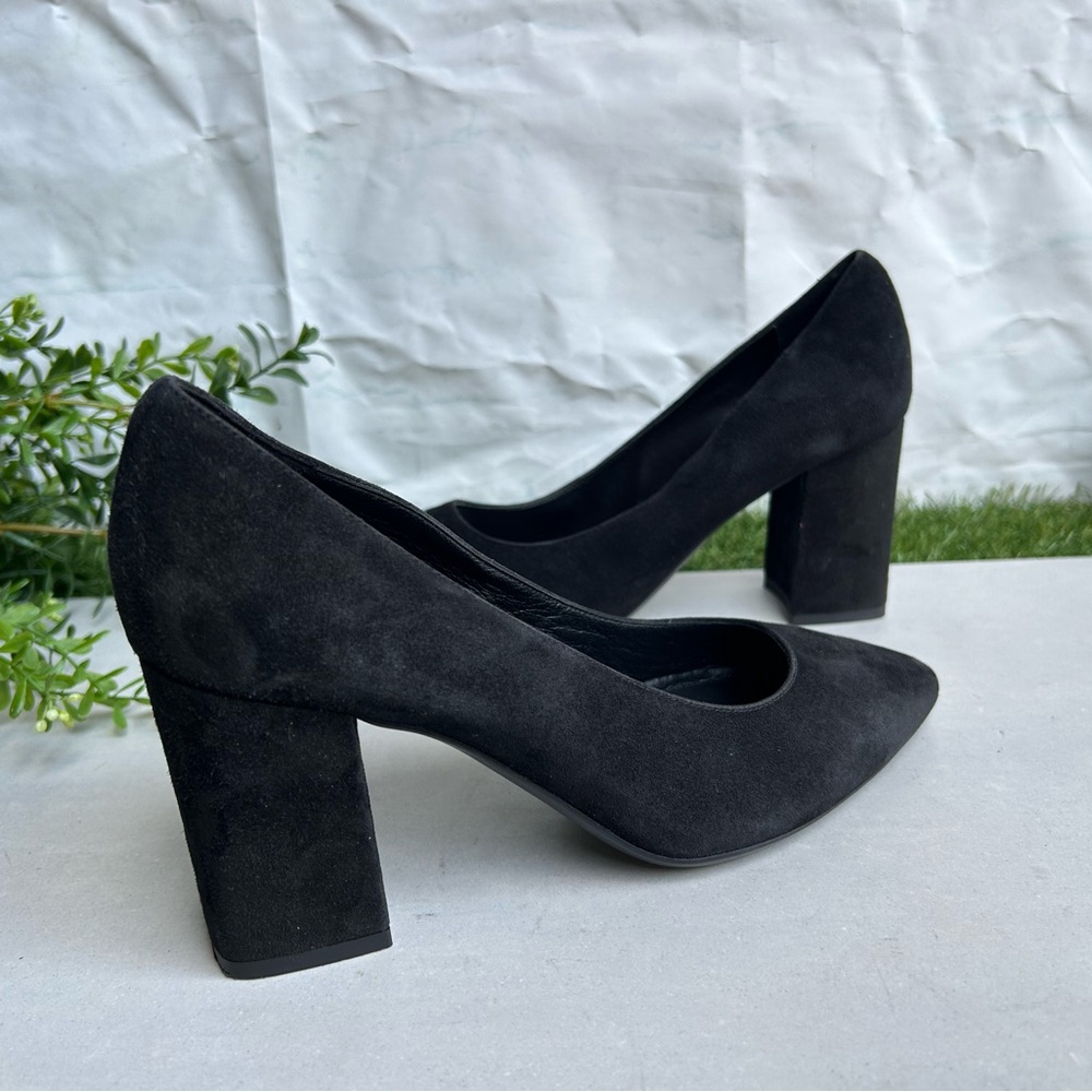 AQUATALIA🔴Pasha Suede Leather black pumps 8 gently used